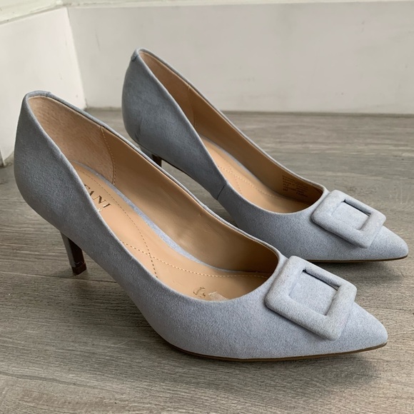 Alfani Jerison Womens Faux Suede Light Blue Comfort Pumps in Size 6M - Picture 7 of 14